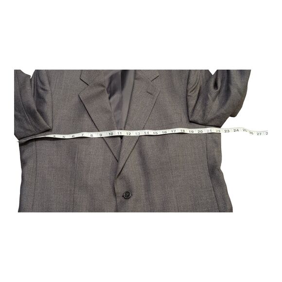 Versini Men's Gray 2 Button Blazer Sport Coat Jacket Size 42L Silk/Wool - Picture 7 of 13